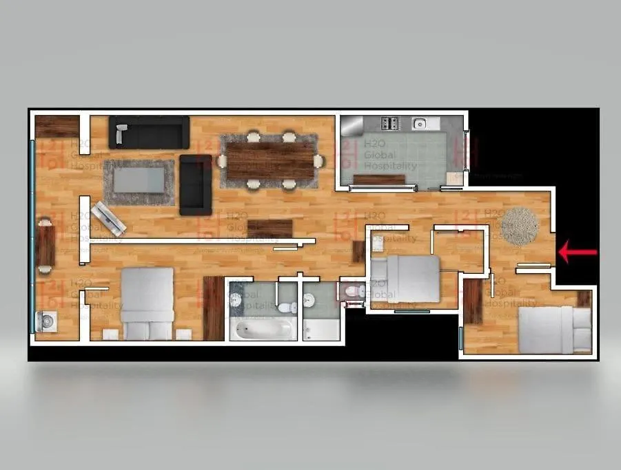 דירה Canela Homes Barcelona Arago